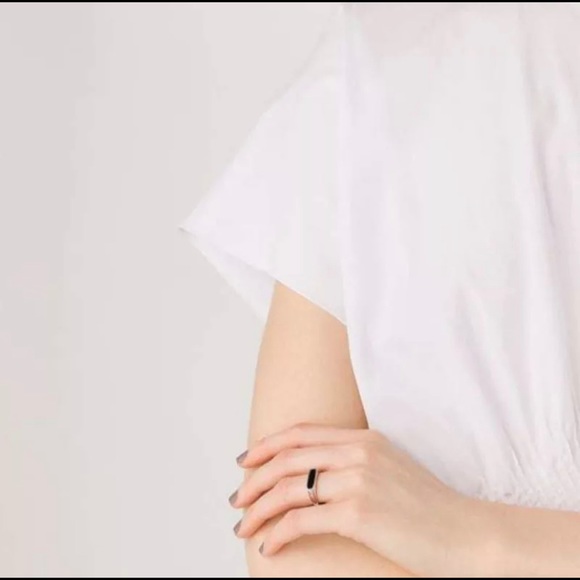 New 18k Gold Plated Black Shell Ring - Picture 6 of 7